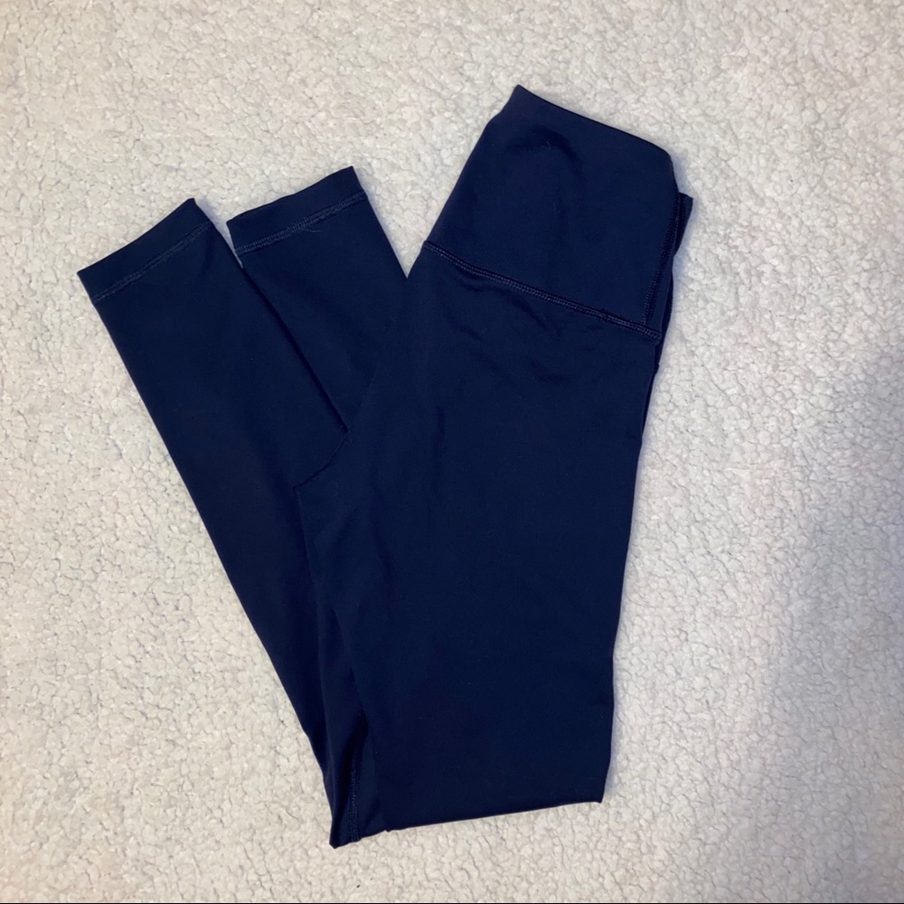 High Waisted Navy Leggings
